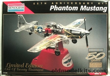 Monogram 1/32 Phantom Mustang P-51D - 50th Anniversary - (F-51D), 0067 plastic model kit